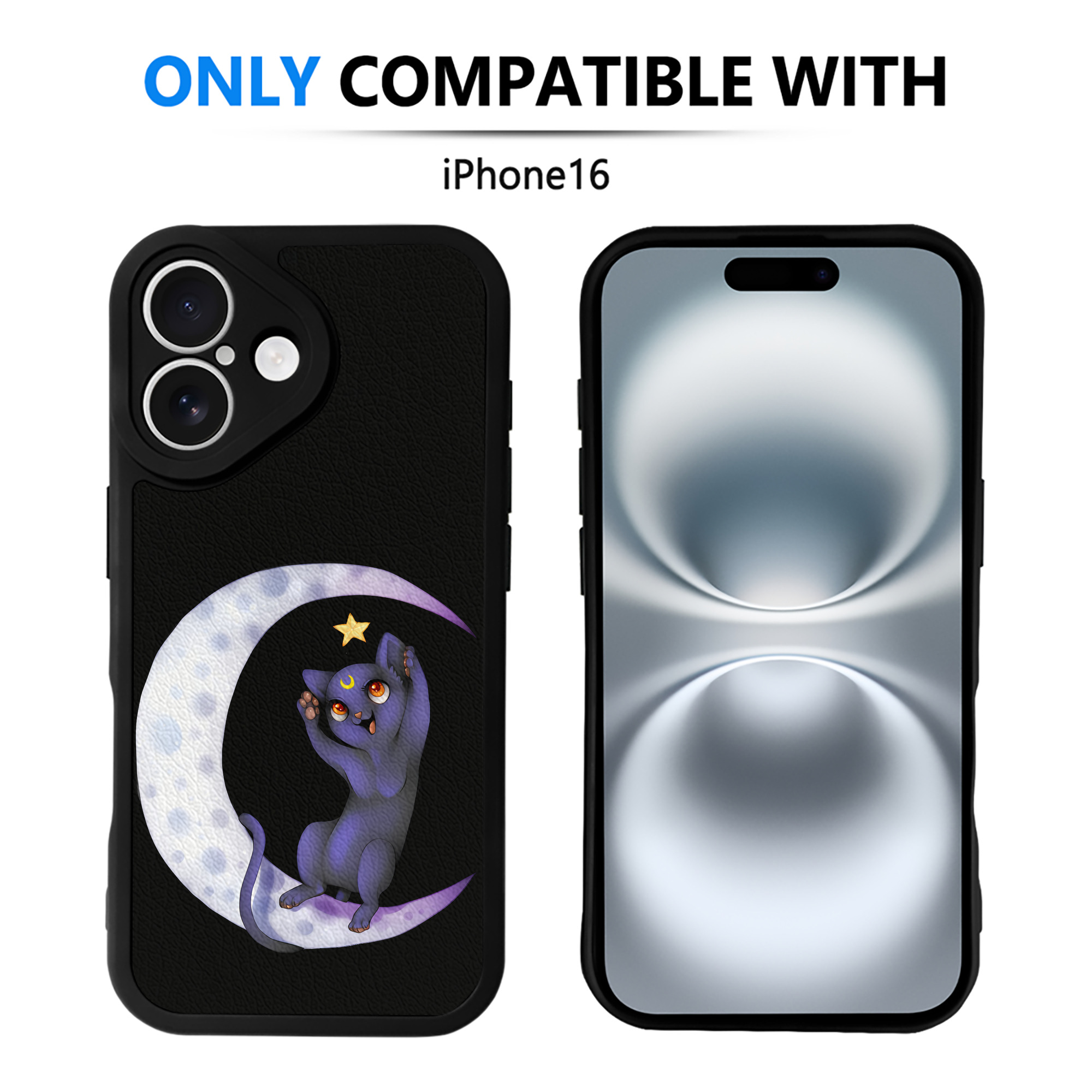 （画像用） 美少女戦士セーラームーン Sailor Moon 【iPhone 16シリーズ対応】シリコンスマホケース（レザー調） 材質：シリコン